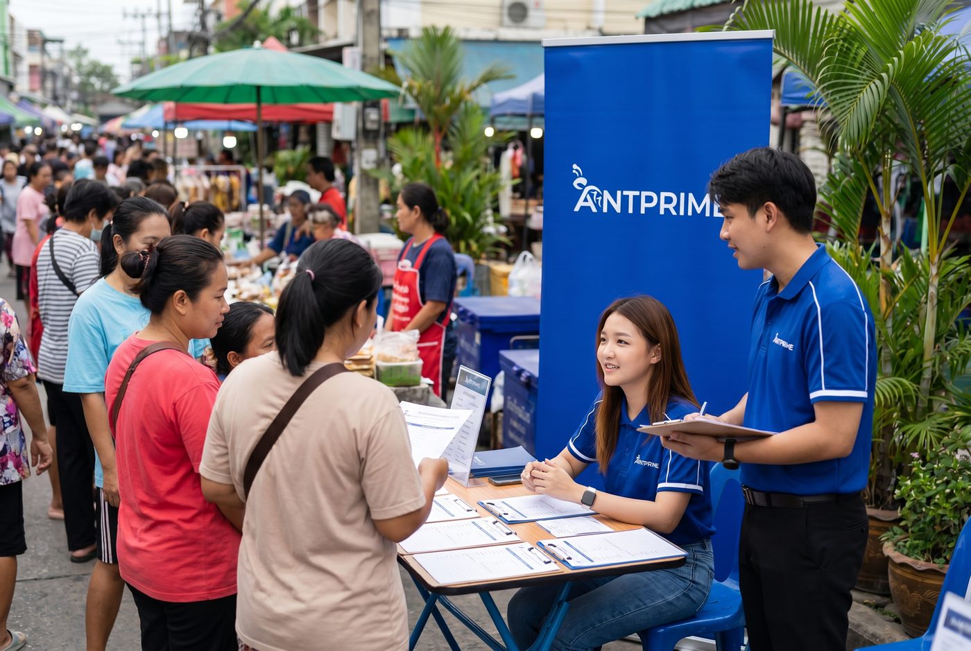 โต๊ะรับสมัครและสรรหาพนักงาน